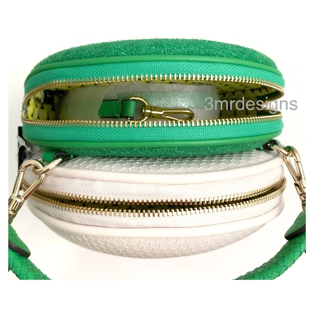 NWT Kate Spade ♠️ TEE TIME Textured Leather 3D Golf Ball Purse/Crossbody Bag - Picture 11 of 15